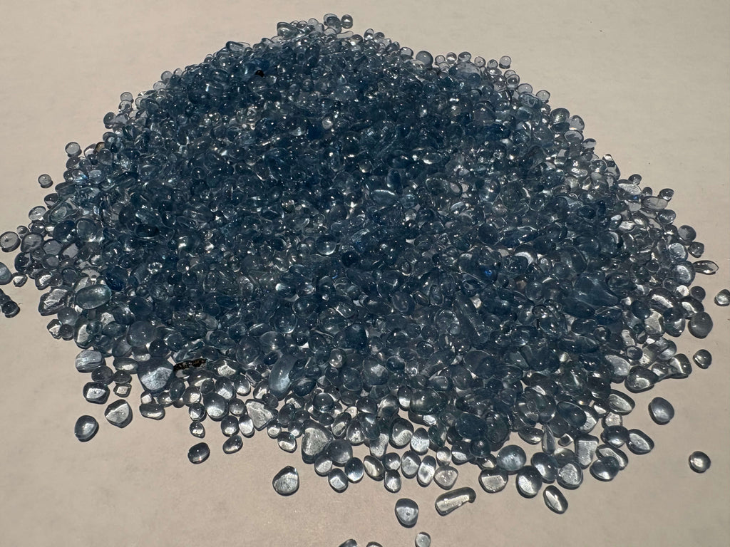 AQUAMARINE BLUE POLISHED RUBBLE