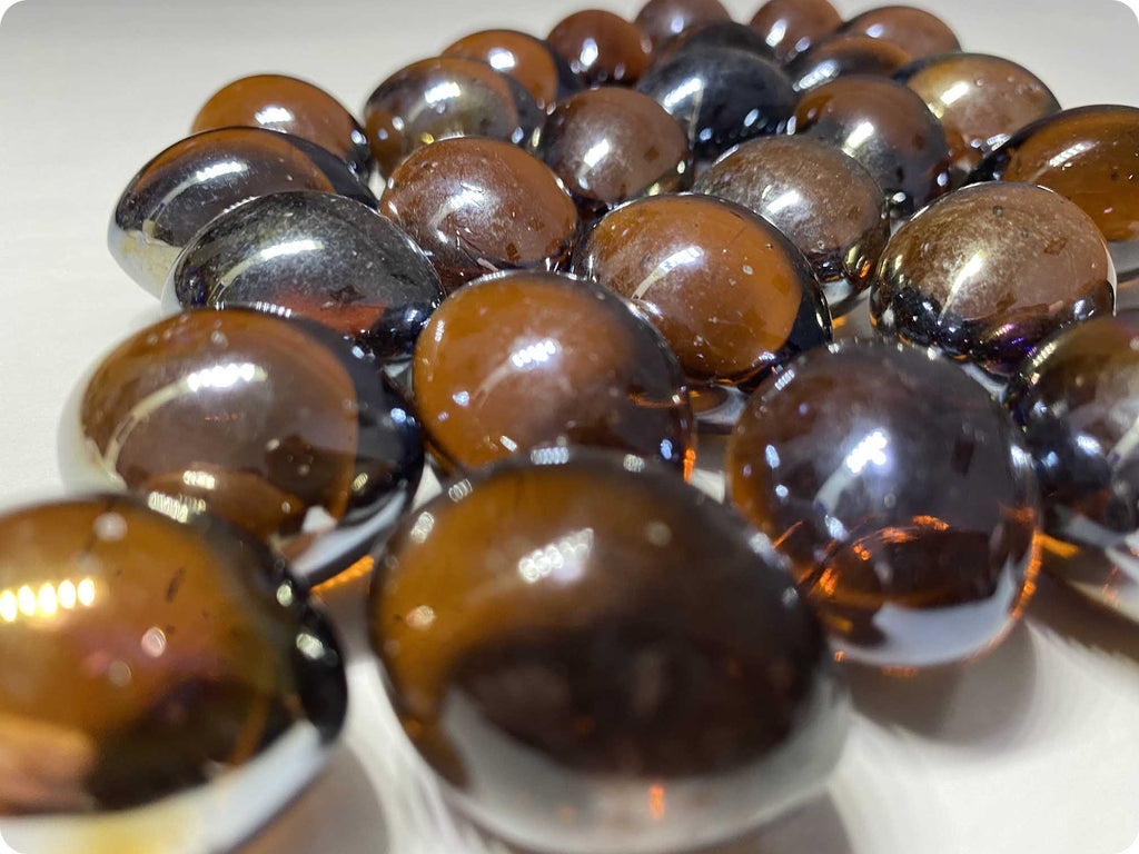 COCOA BEAN REFLECTIVE POLISHED GLASS - Aussie Fire Glass