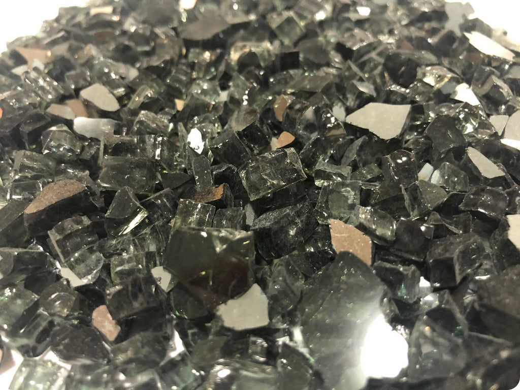 BLACK REFLECTIVE CRUSHED GLASS