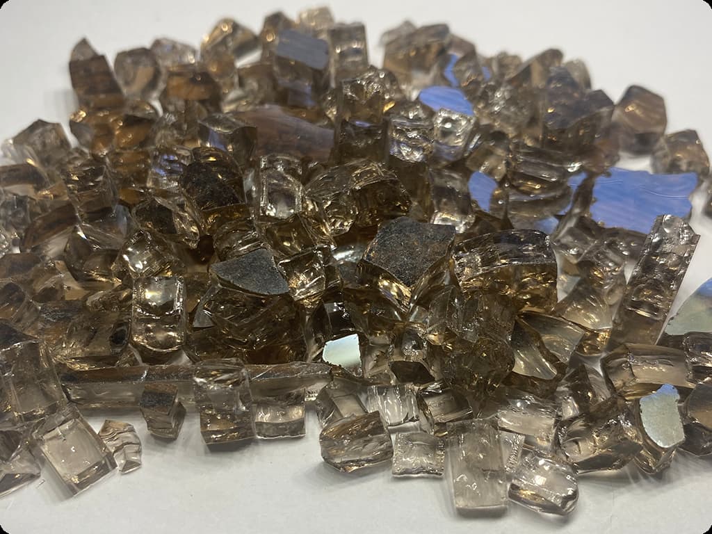 CARAMEL ASH CRUSHED GLASS