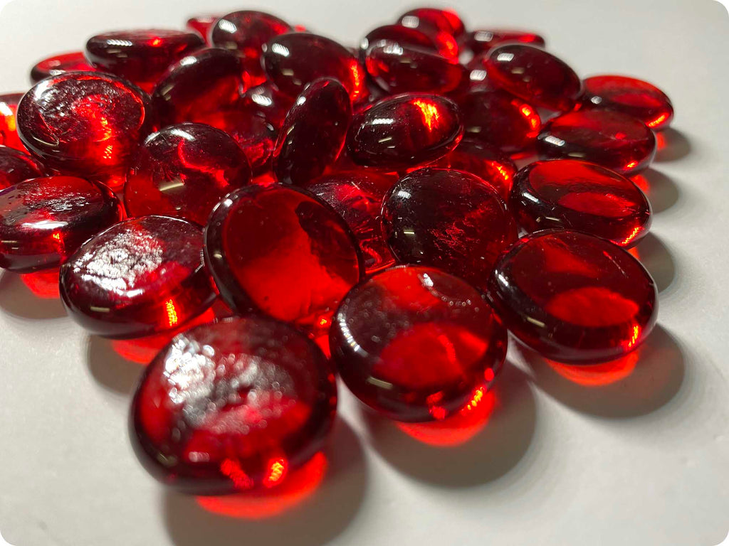 RUBY RED REFLECTIVE BEAD