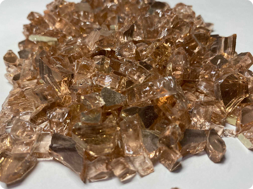 COPPER ROSE REFLECTIVE CRUSHED GLASS