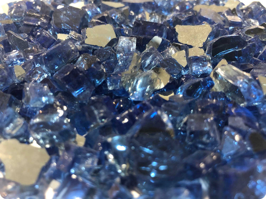 SAPPHIRE BLUE REFLECTIVE CRUSHED GLASS