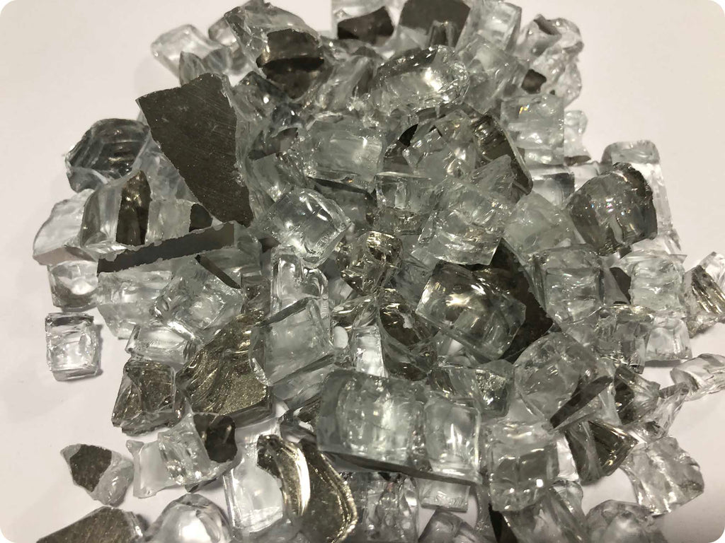 SILVER REFLECTIVE CRUSHED GLASS